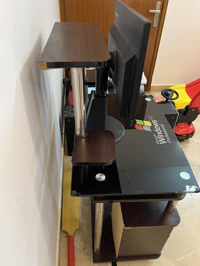 Computer table | laptop table | gaming table | glass trolley |
