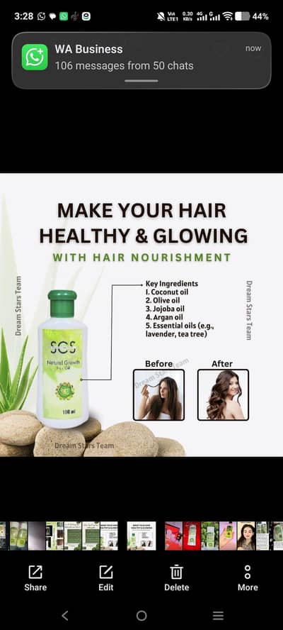 hair growth oil and shampo