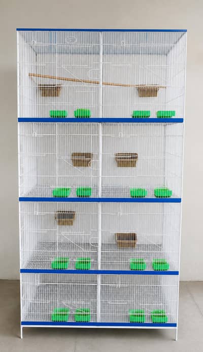 8 portion bird cage