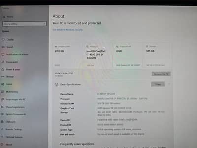 gaming pc for sale. and exchange possible with laptop