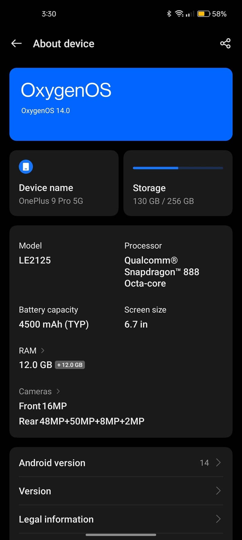 One Plus 9 Pro 6