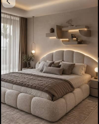 New Bedroom Set, Wooden Bed set, King size Bed, Bed set