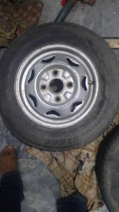 13 size tyre plus rim for sale in very good condition