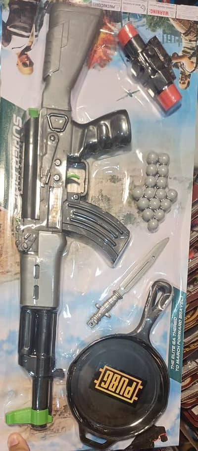 PUBG-Style Soft Bullet Toy Gun Set – Battle Royale Action Play Set