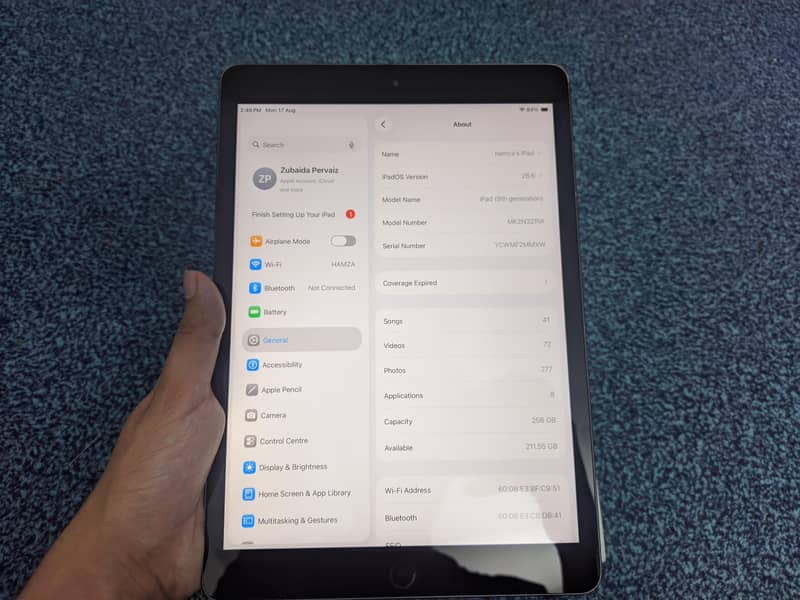 ipad 9 256gb 5