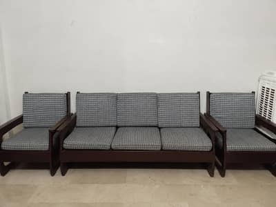 Wooden sofa set