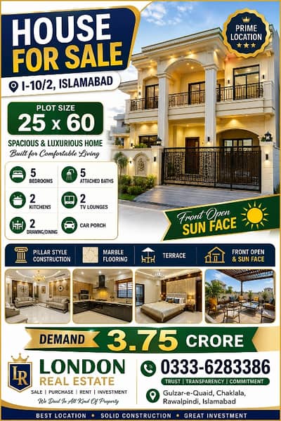 HOUSE FOR SALE I-10/2 ISLAMABAD