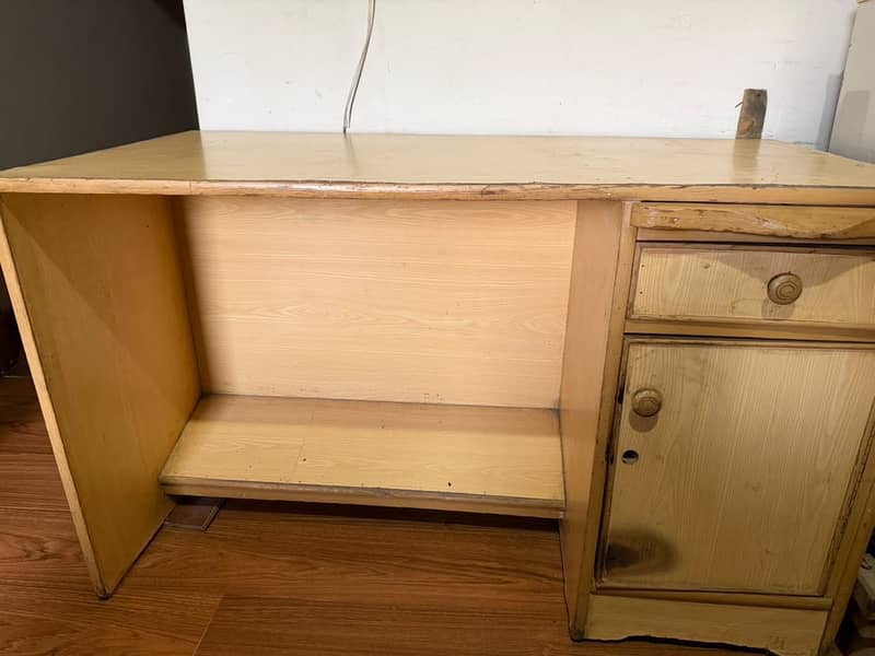 Wooden Study Table / Computer Table with Drawer & Storage 0