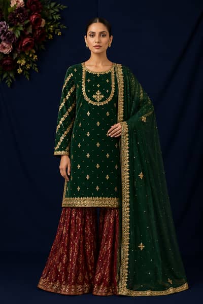 Unstitched Wedding Formal Dress | Heavy Handwork | Party Wear Suit