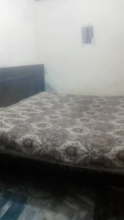 wood bed double bet