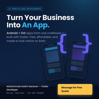 Android & iOS App Development | Expert Flutter Developer