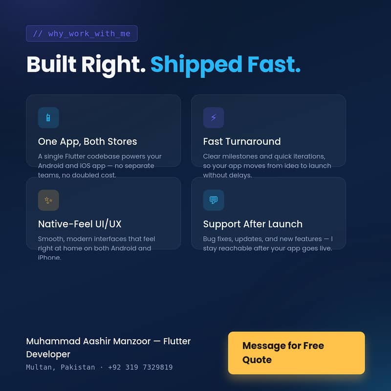 Android & iOS App Development | Expert Flutter Developer 1
