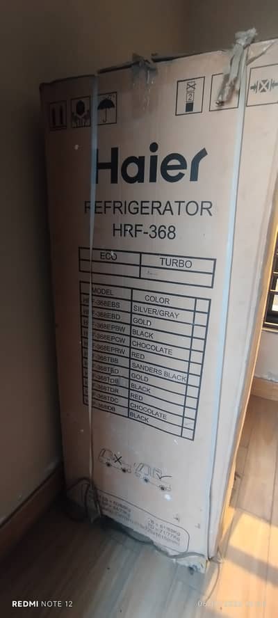 Brand new Haier inverter refrigerator 13cft model HRF 367