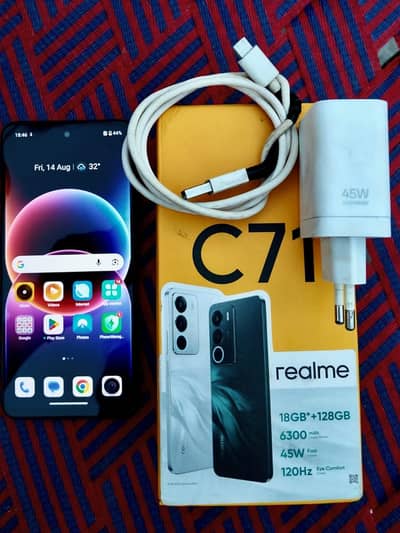 Realme C71 6+12_128 45watt charge total genuine with box