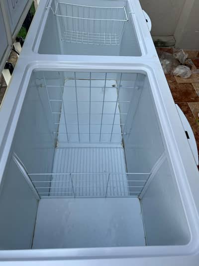 Double door deep freezer