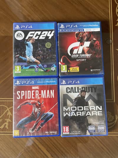 PS4 games you will get all the games shown in the picture for 14000pkr