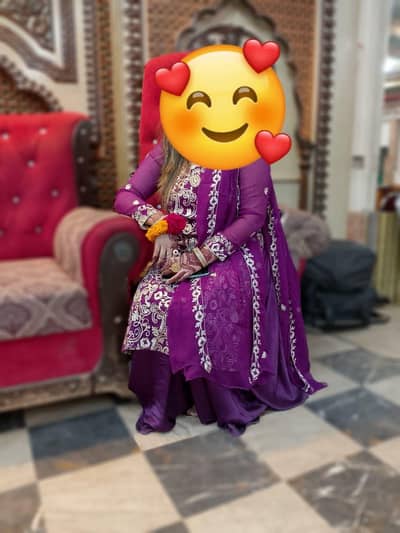 fancy chiffon silk shrara for events