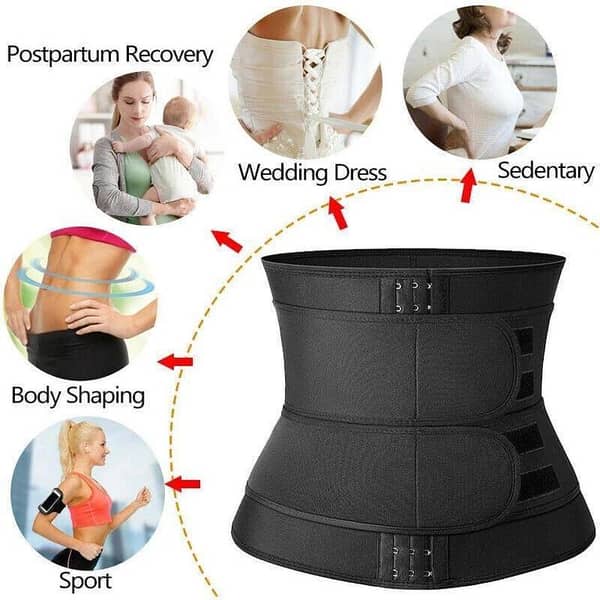 Waist Trainer Slimming Belt Body Shaper – Tummy Control & Waist Trimmer for Men & Women