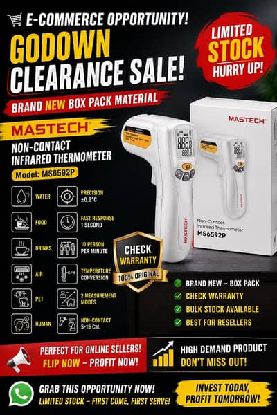 MASTECH Non-Contact Infrared Thermometer