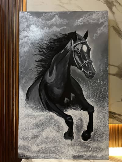 Canvas Horse Painting