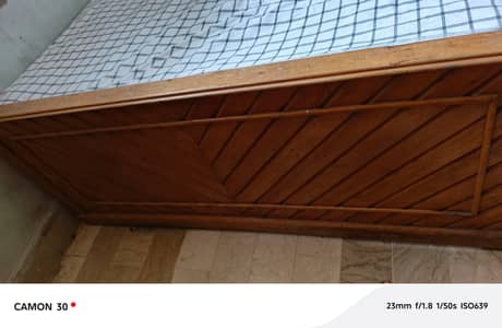 Single Bed with Mattress | Pure Wooden High Quality