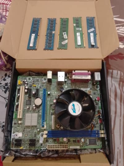 DH61CR motherboard + core i7 3770 CPU + cooler fan + 5 ram sticks