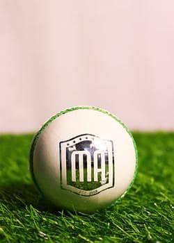 MA Sports Royal Club White Leather Cricket Ball (142g) - Premium Quality