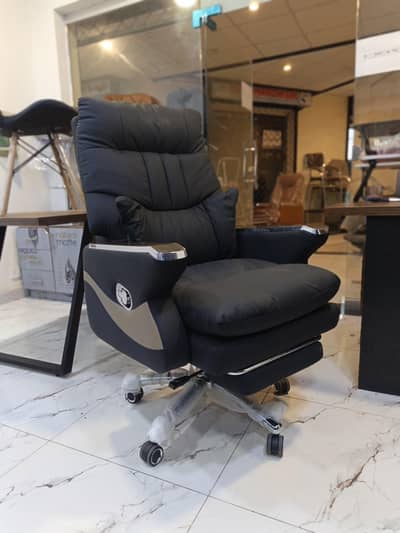 Recliner office chair with footrest, executive chair,boss chair,sofa