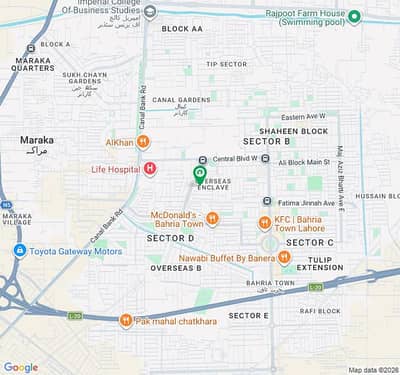 Premium 5 Marla Commercial Corner Plot for Sale Bahria Town Lahore, Overseas C Block