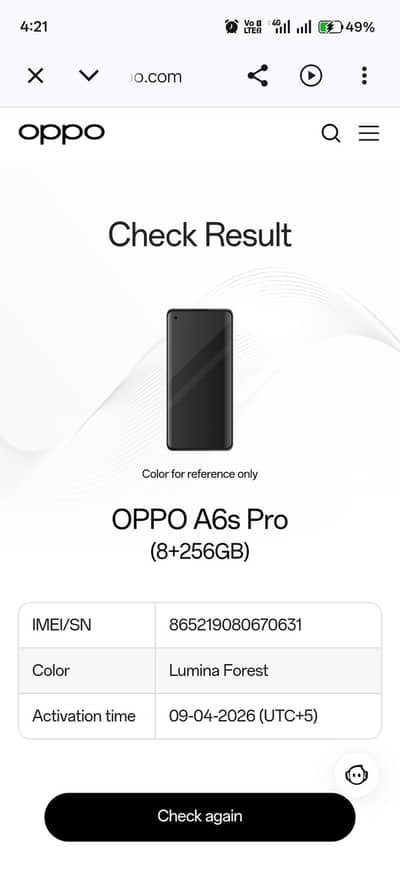 OPPO A6s Pro
