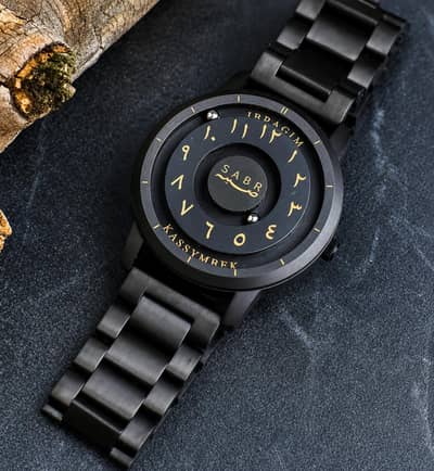 SABR Black & Gold Watch – Premium Stainless Steel Design
