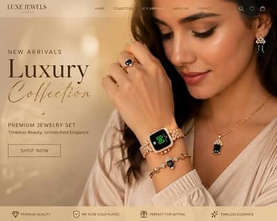 Luxury Women's Jewelry & Watch Gift Set