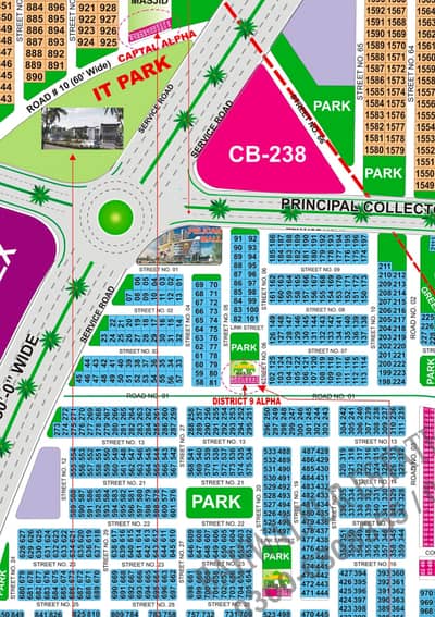 10 Marla Possession Plot Located At 80feet Road And Park Facing Plot Available For Sale
