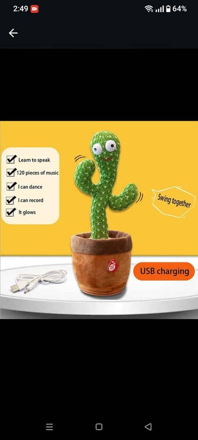 Dancing and Talking Cactus Toys For Kids