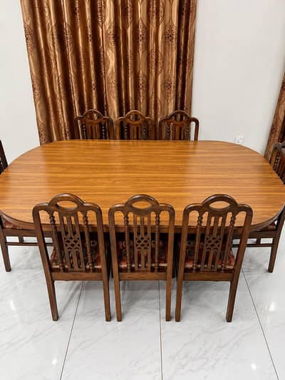 8 Seater Dining Table + Cupboard