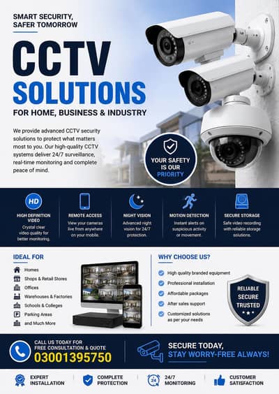 Complete CCTV Security Solutions for Home & Business