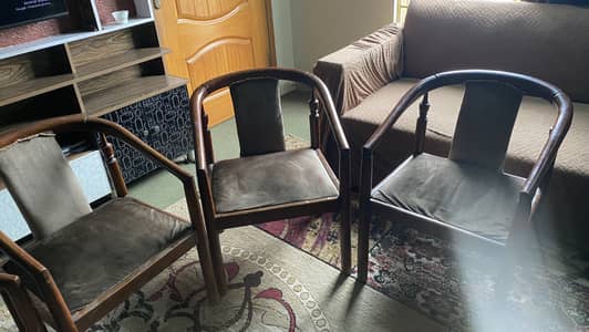 Elegant Solid Wood Chair Set – 4 Chairs | Classic & Comfortable