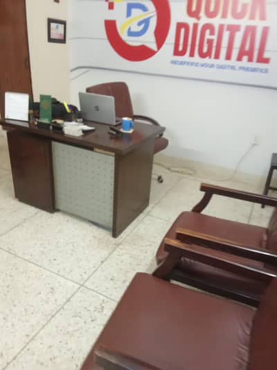 shara e qaideen small office space 300 feet with ac bast for on line bussniss