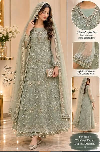 Walima Dress | Wedding Dress | Bridal Dress | Bridal Maxi