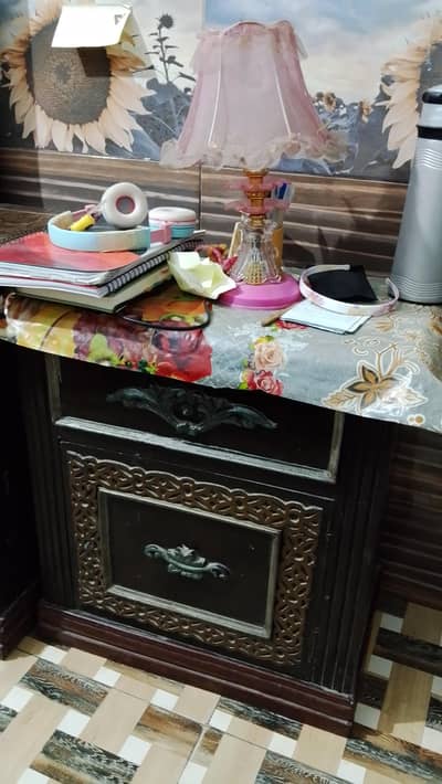 URGENT SALE: Solid Wood Dressing Table + Side Table (Read Description)