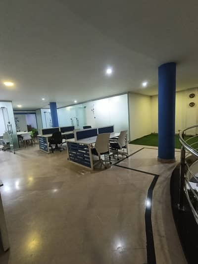 Furnished Office for Rent in Johar Town for (Call center + Software house + Marketing Office & Other Setup as You Want)