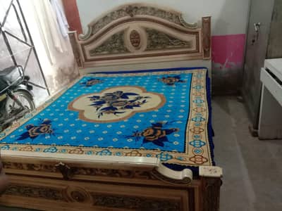 bed with mattress