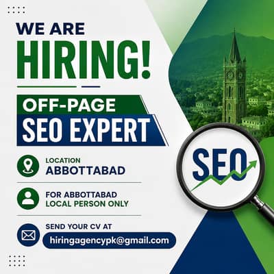 We’re Hiring: Off-Page SEO Expert — Abbottabad