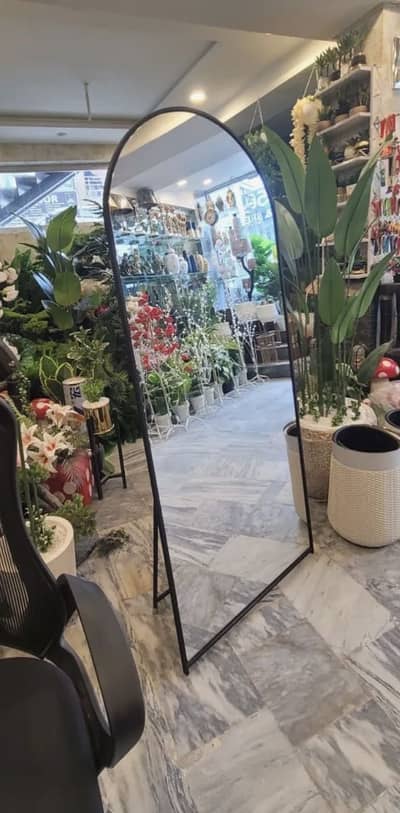 5Ft Golden Arch Mirror | 1.5Ft Wide Full Length Metal Frame Mirror