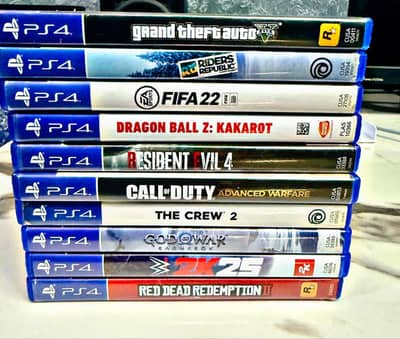PS5 and PS4 Used CDs Available Contact on WhatsApp for details