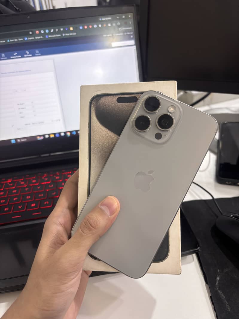 iPhone 15 Pro Max | Original Box | 98% BH | Non PTA Factory Unlock 0