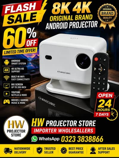4k Android projector Full HD smart Mini Projector WiFi  Home Cinema