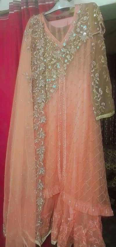 4Pc Embroidered Maxi