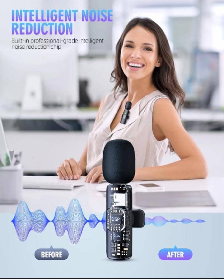 Wireless Mic Type C/IOC/Android/USB/AUX 1