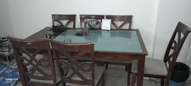imported dinning table with 6 chairs